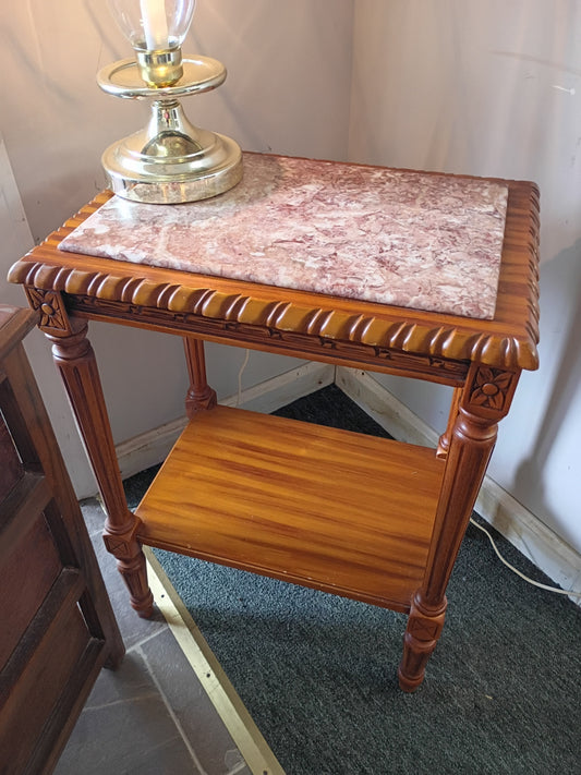 Marble Top Accent Table