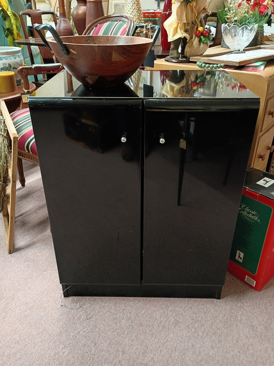 Black, 2-Door Cabinet