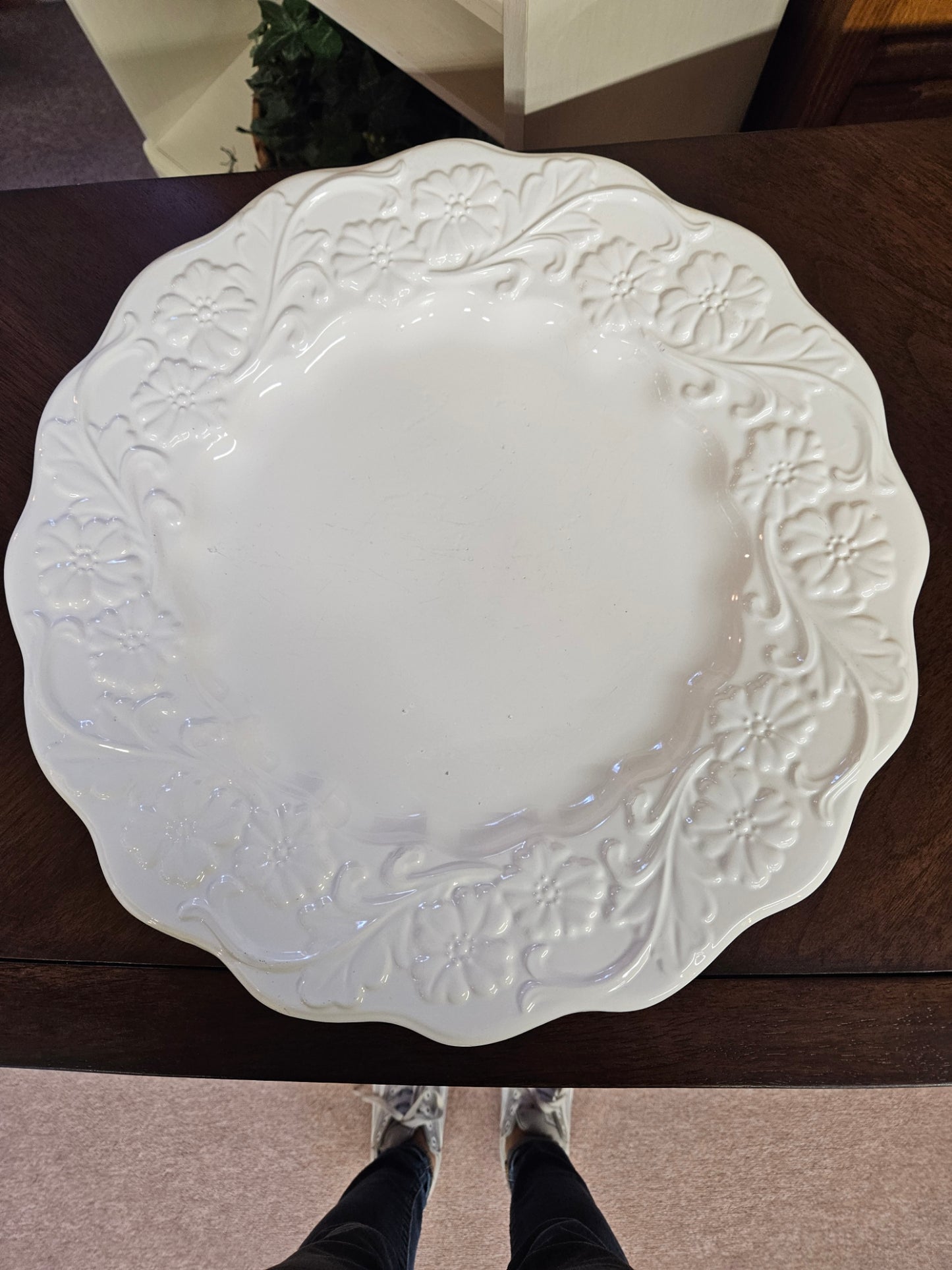 White Pfaltzgraff Platter