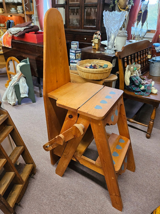 Wood Ironing Board/Step Stool