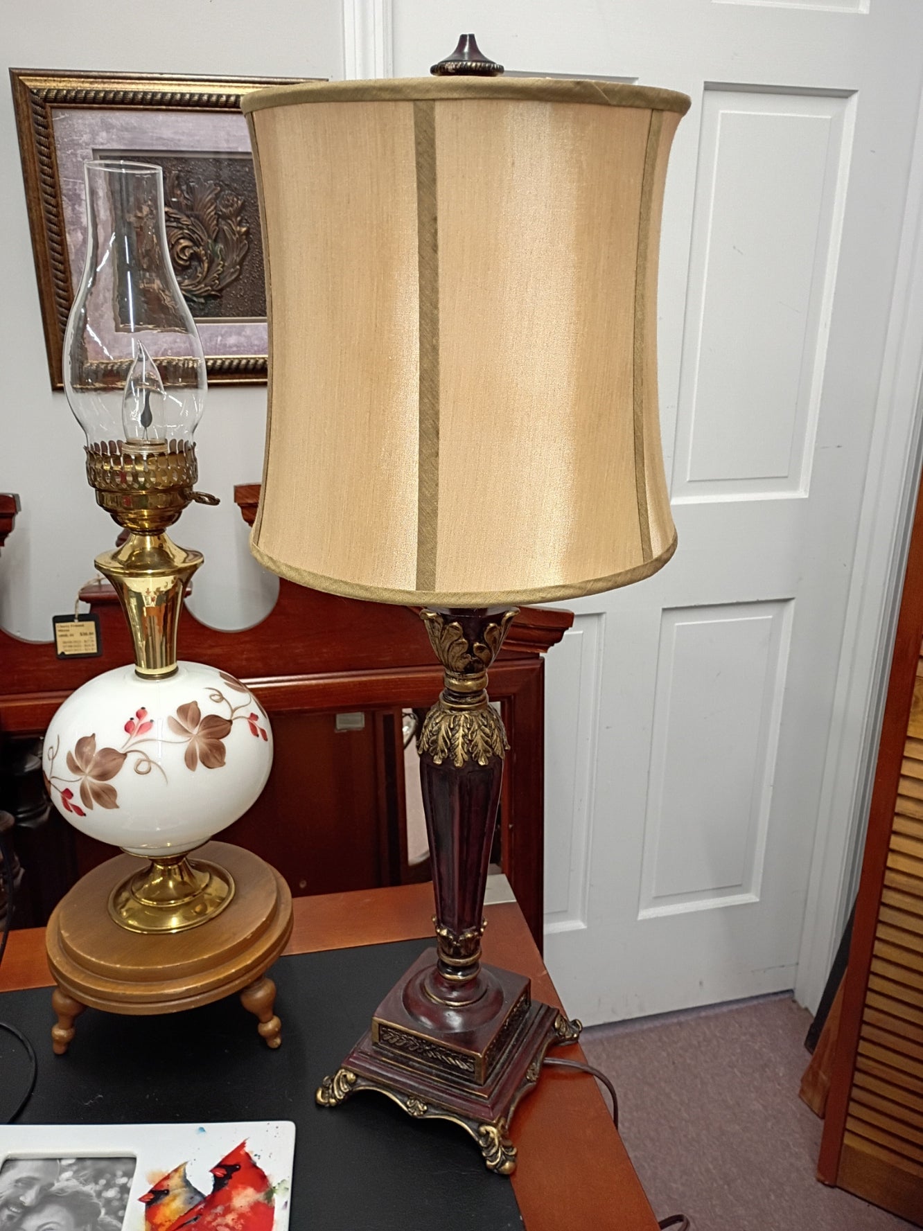 Table Lamp w/ Gold Accents