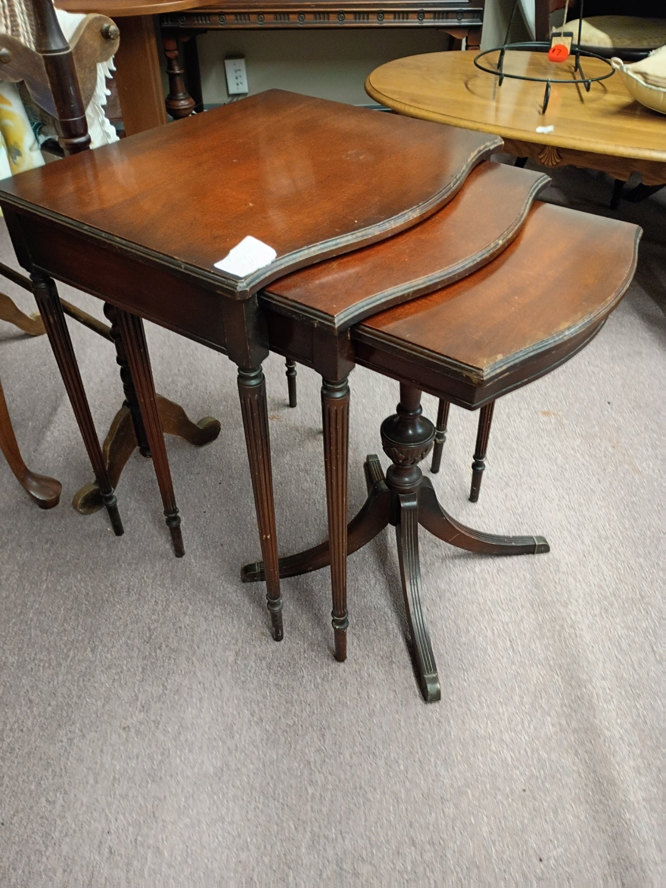 Mahogany Nesting Tables