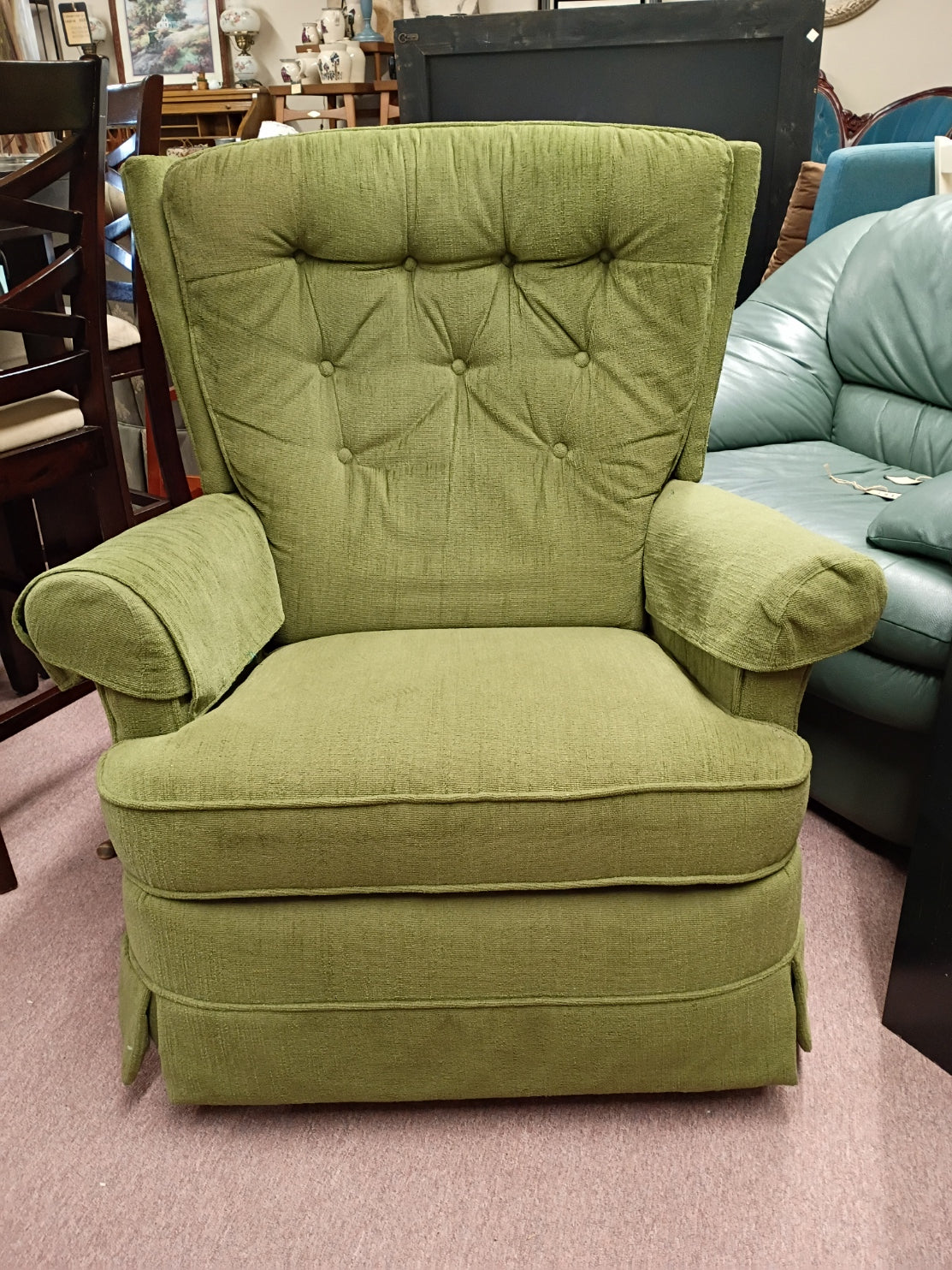 Green Reclining Rocker