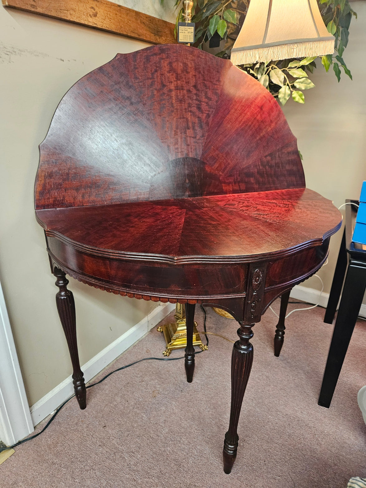 Flip-Top Half Moon Table