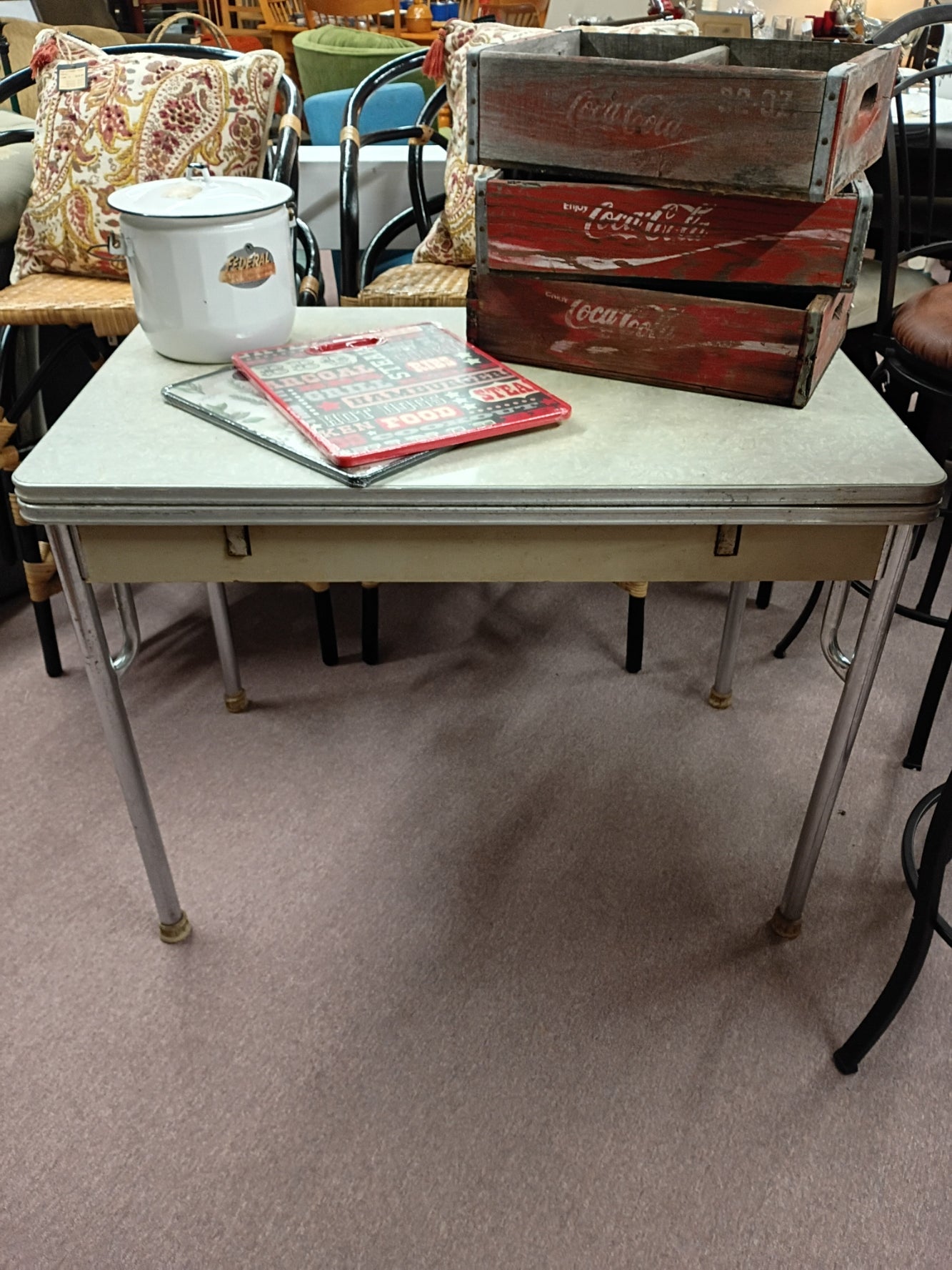 Formica Table w/ Chrome Legs