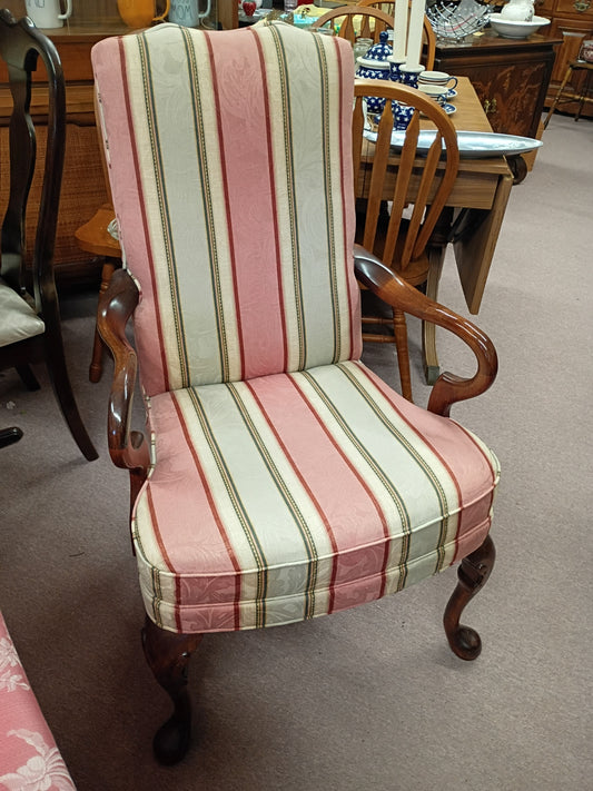 Striped Arm Chair