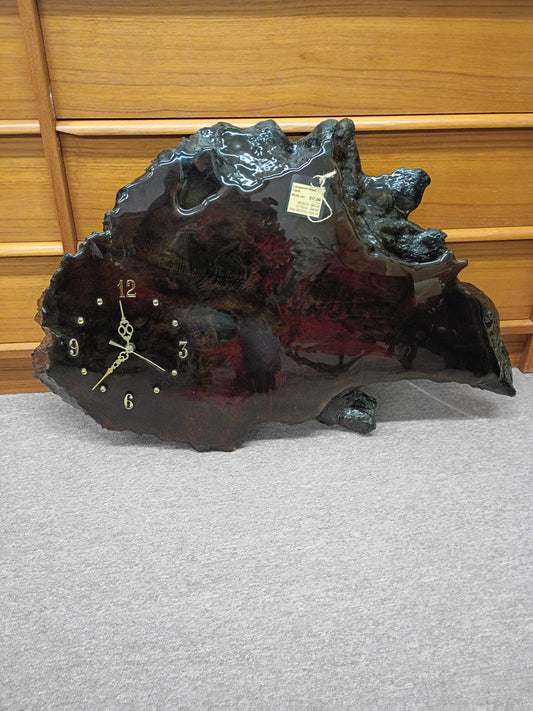 Wood Slab Clock