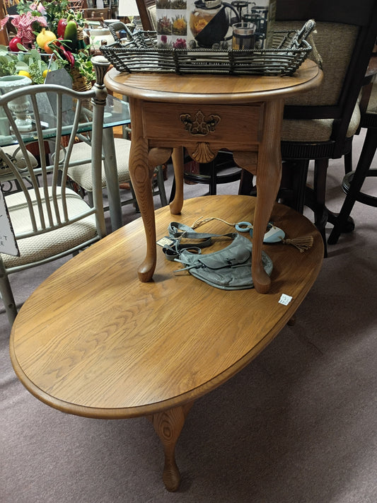 Oak Coffee/End Table Set