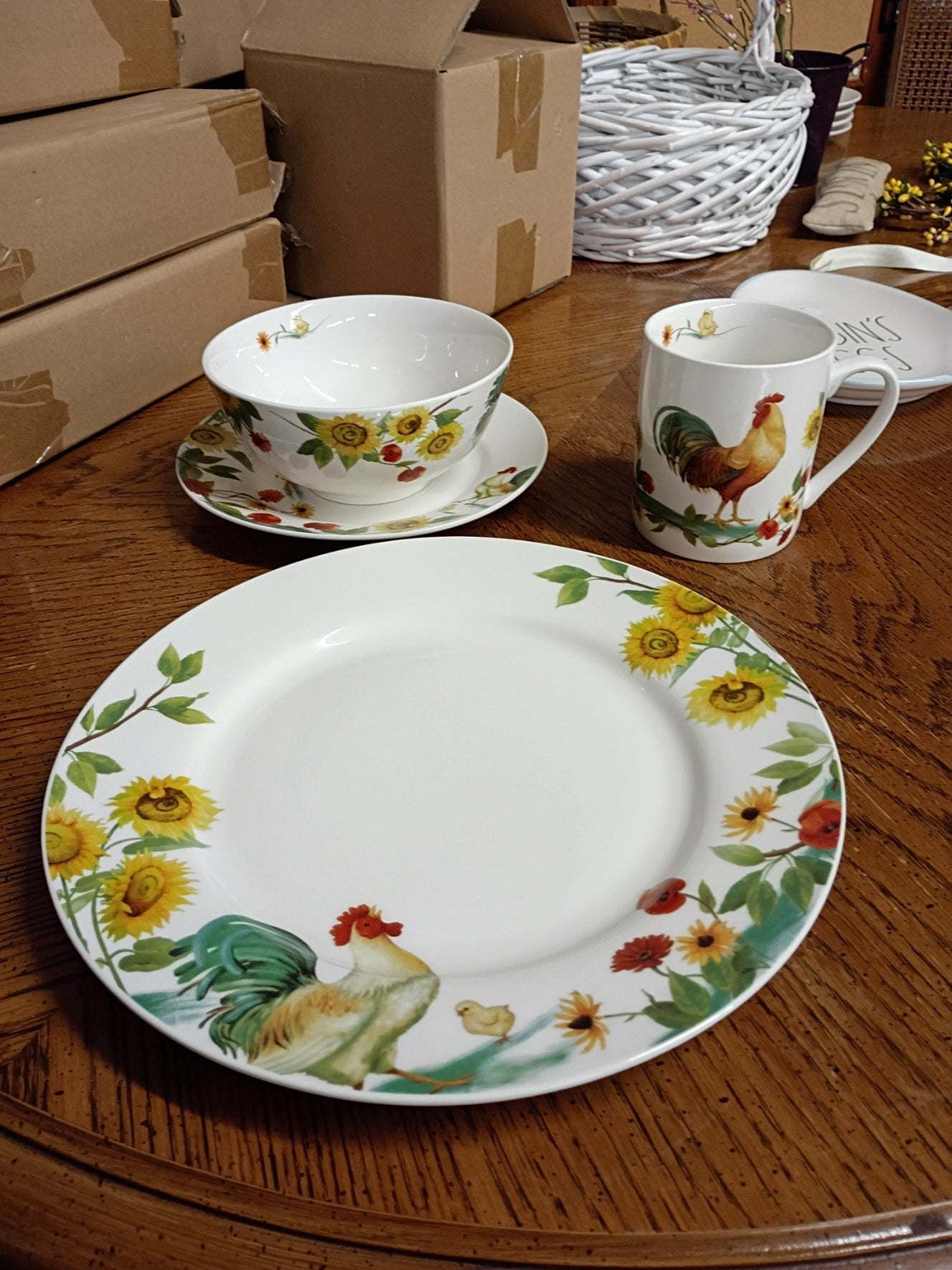 "Rooster Meadow" Service for 8