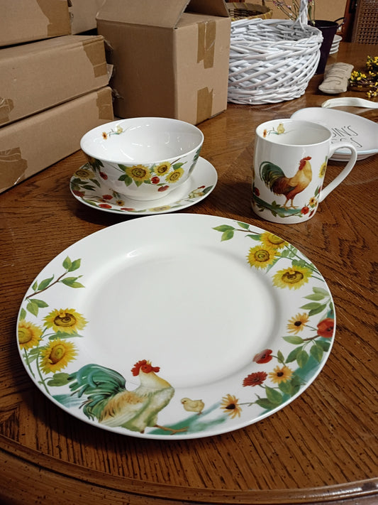"Rooster Meadow" Service for 8