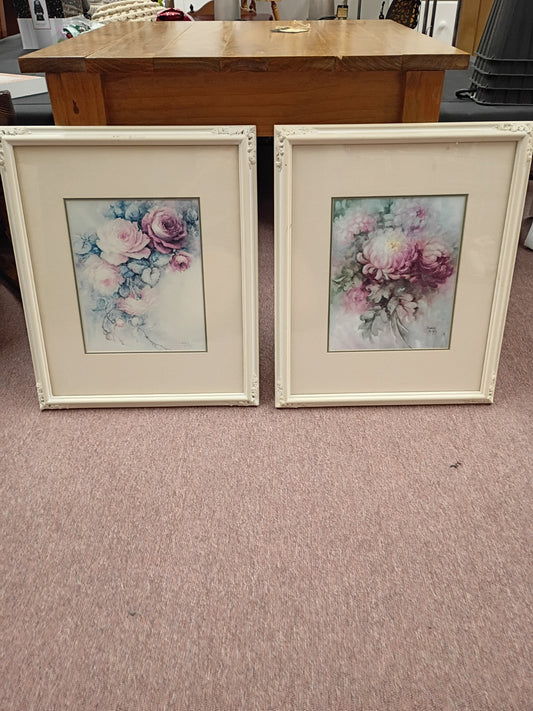 Pair of Sonie Ames Floral Prints