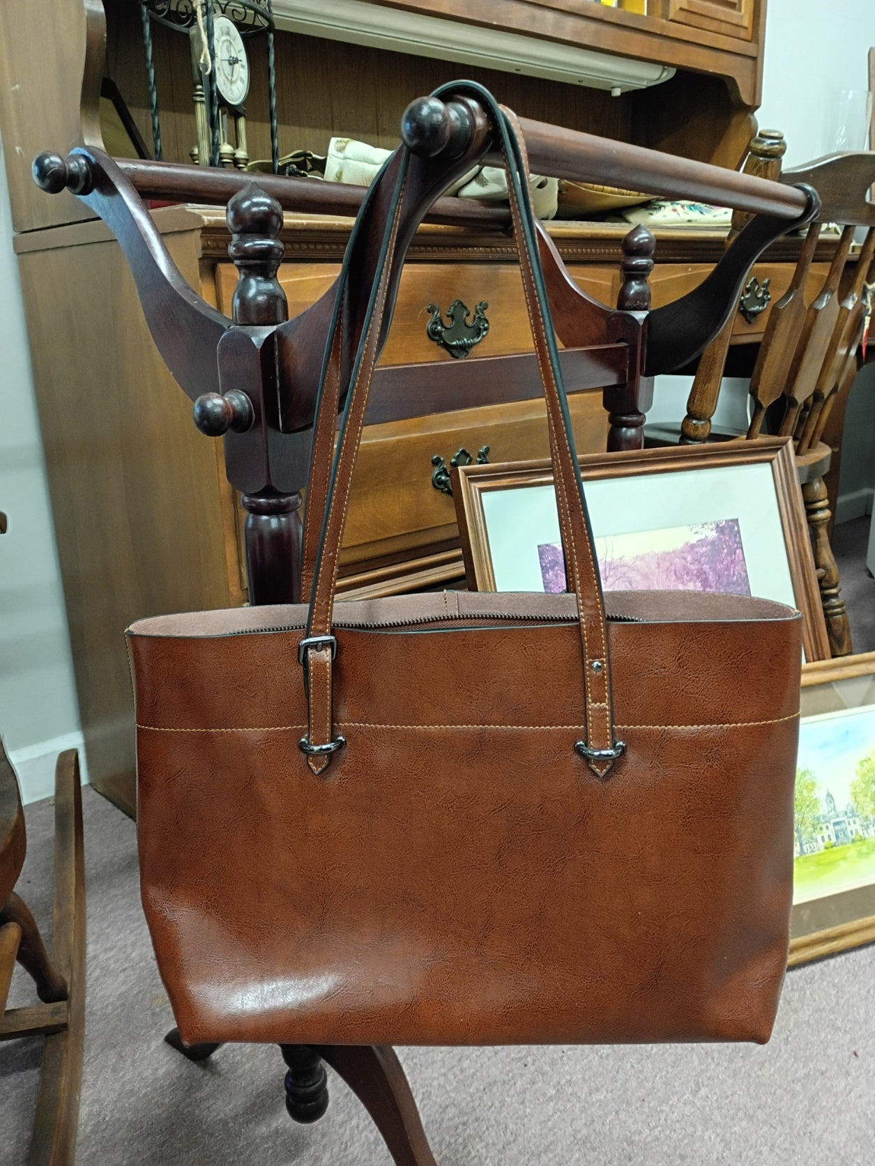 SZone, Brown Leather Bag