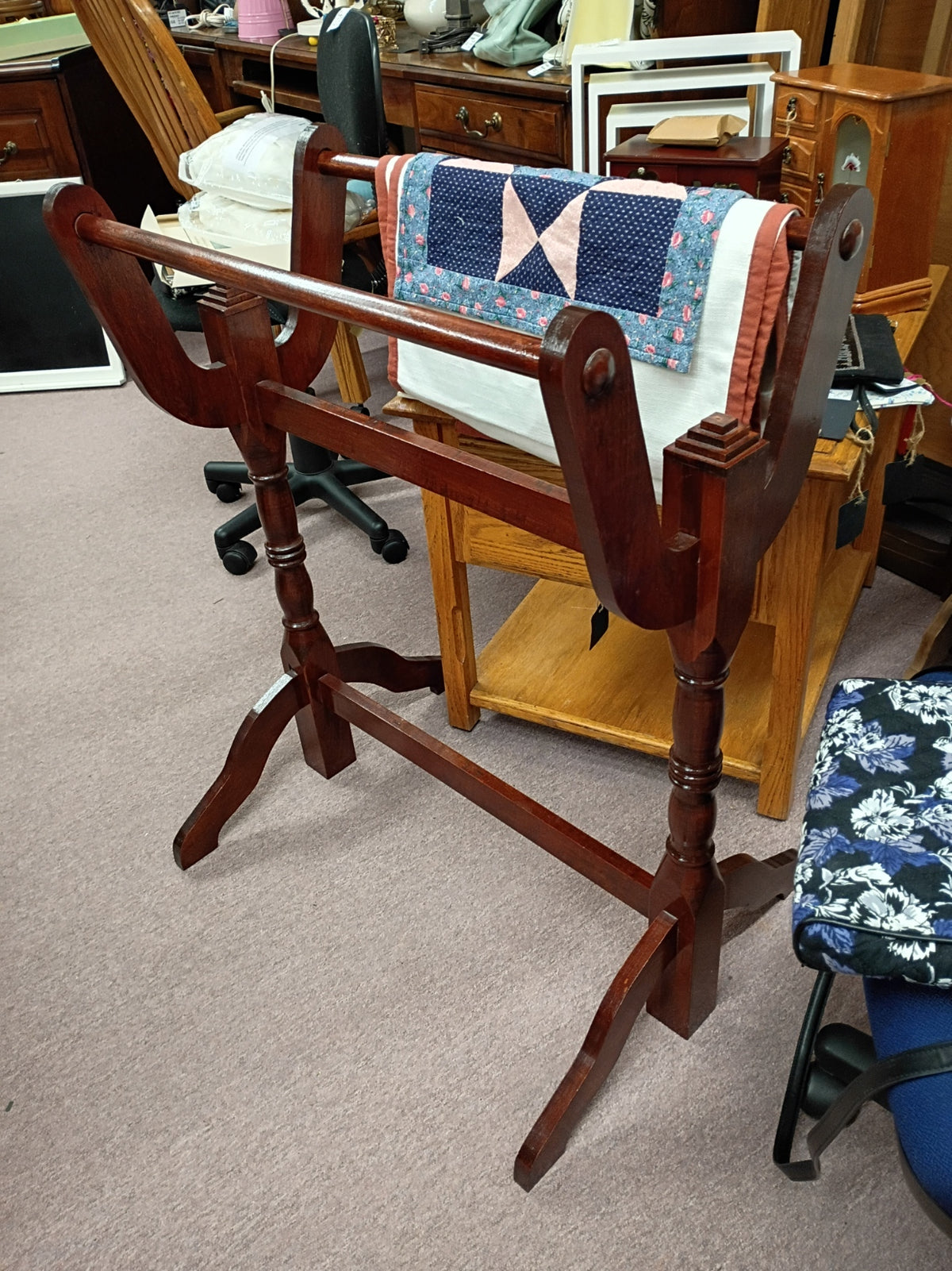 Vintage Quilt Rack