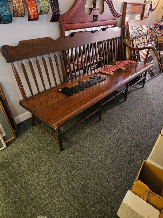 Long Wooden Bench