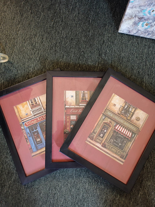 Set of 3 Storefront Prints