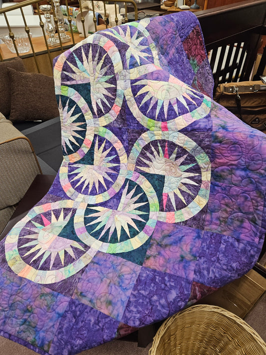 Purple Quilt w/ Circles