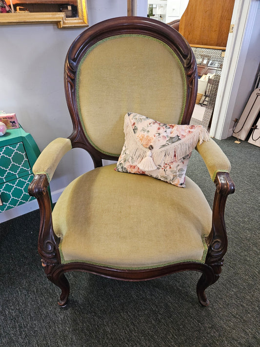 Green Upholstered Accent Chair