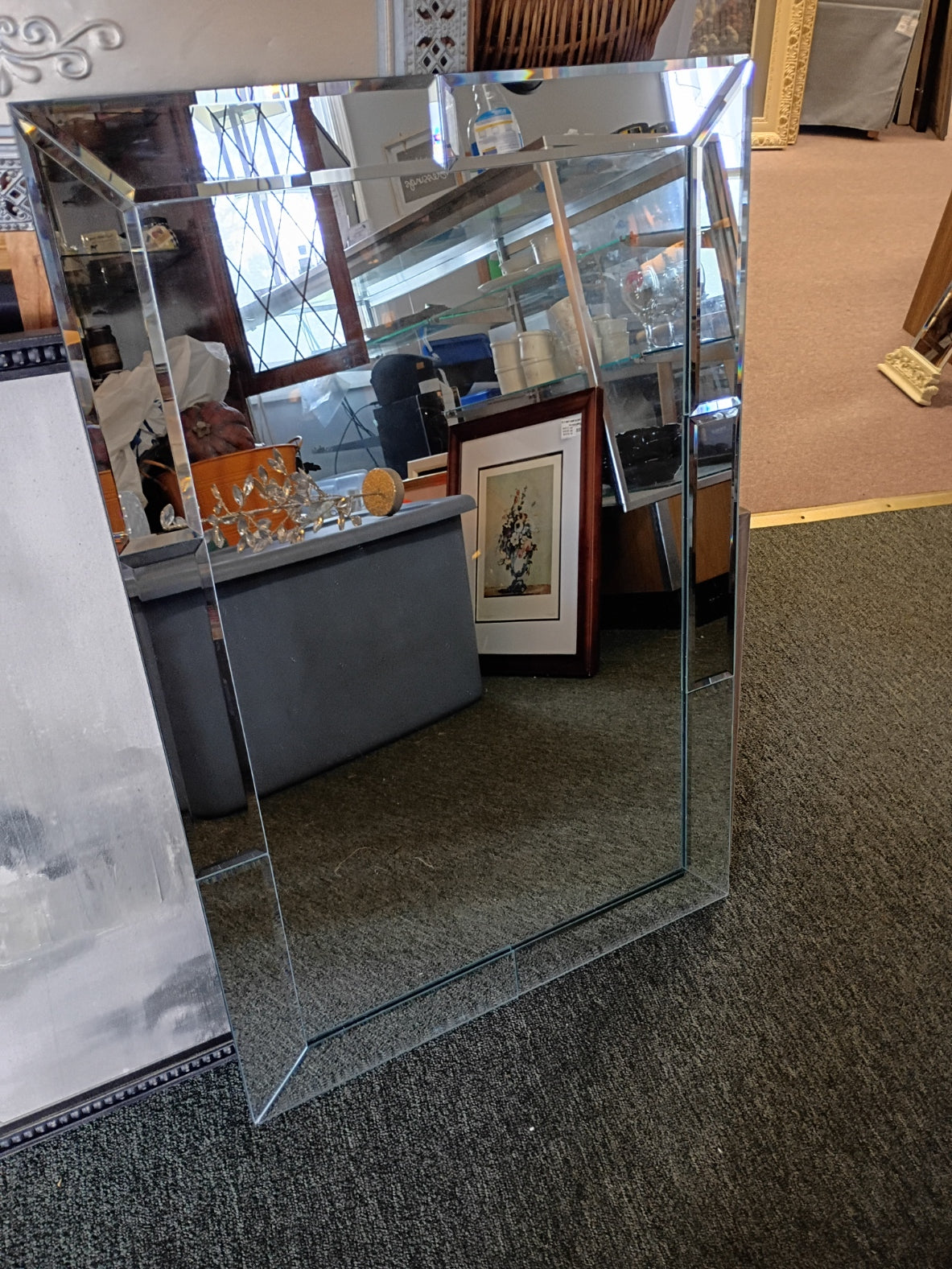 Mirror w/ Beveled Frame