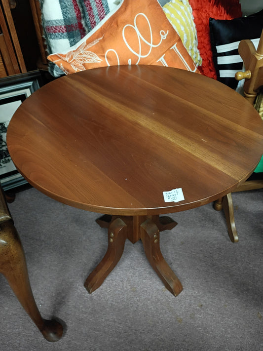 Round, Cherry Side Table