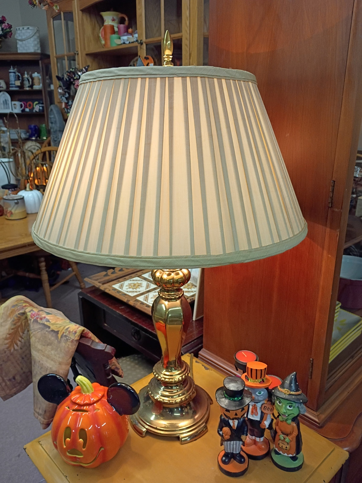 Brass Lamp w/ Double Lights