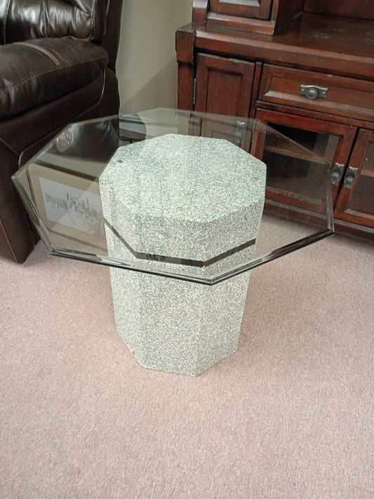 Mid-Century Glass Top Table