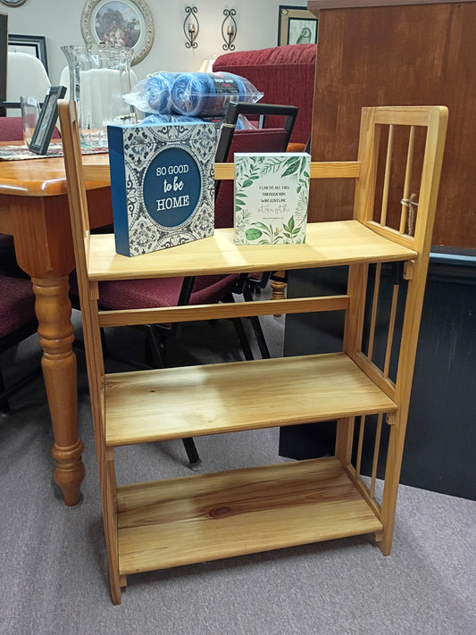 Small Wood Folding Shelving Unit