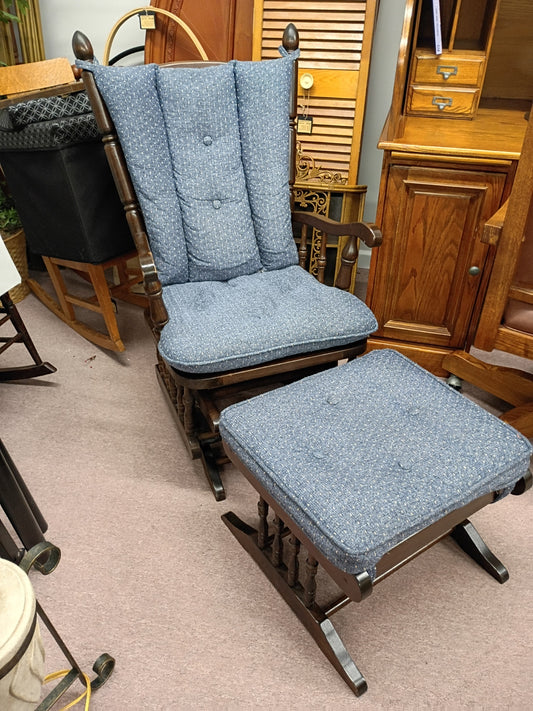 Glider Rocker w/ Foot Stool