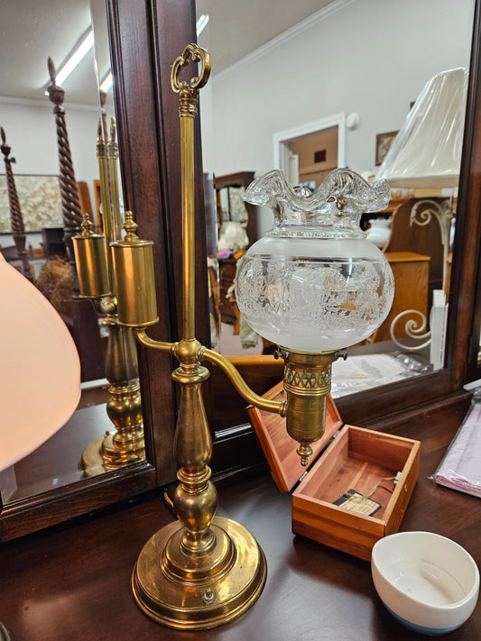 Vintage, Brass Student Lamp