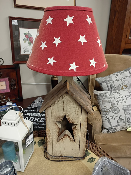 Wood Star Lamp