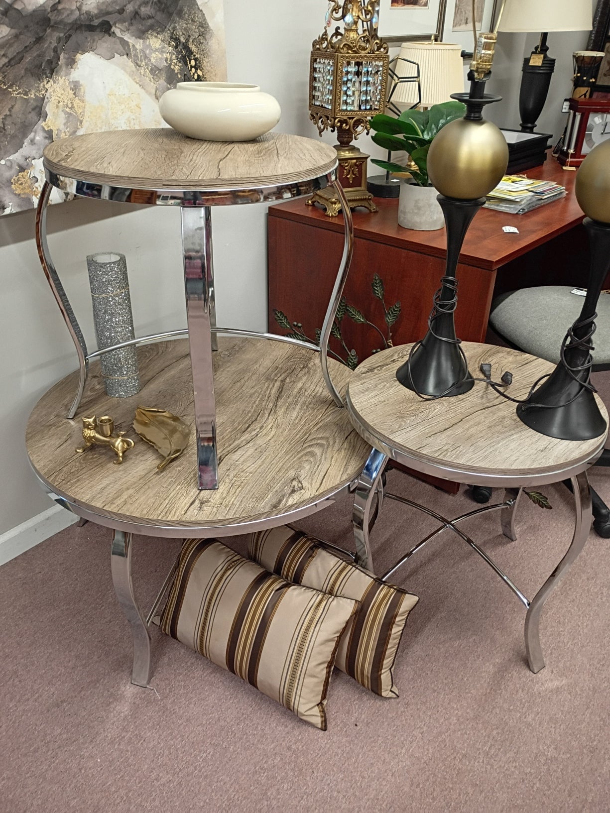 Round Coffee/End Table Set – New Leaf Consignment Plus
