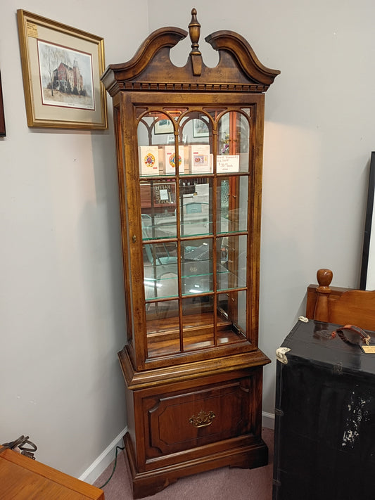 Vintage, Lighted Curio Cabinet
