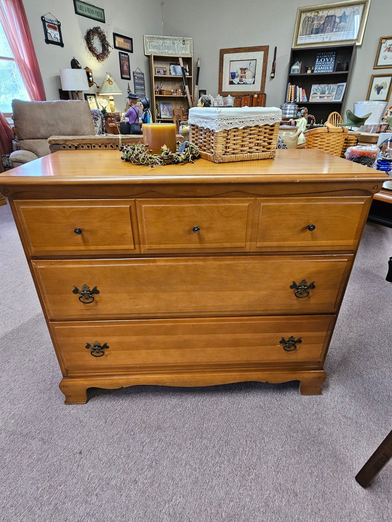 Maple 3-Drawer Chest