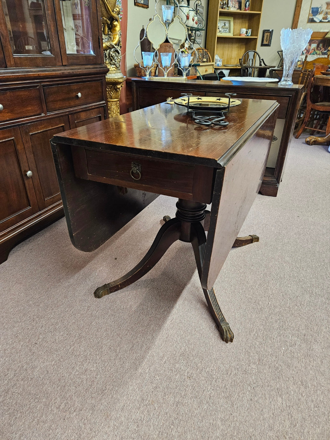 Consignment Table Vintage Double Drop Leaf Table – New Leaf Consignment Plus