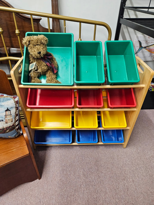 Toy Bin Holder w/ Bins