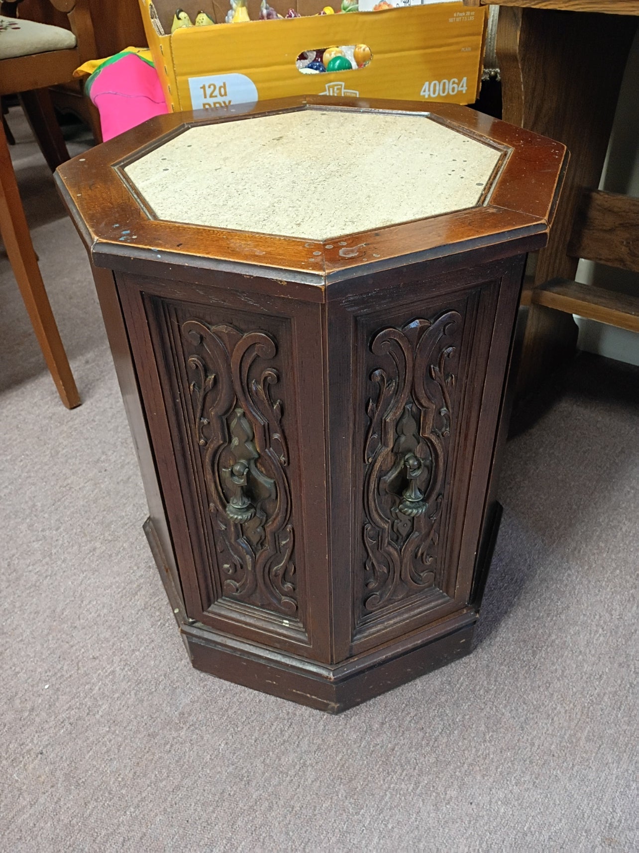 Marble Top, Octogon Table