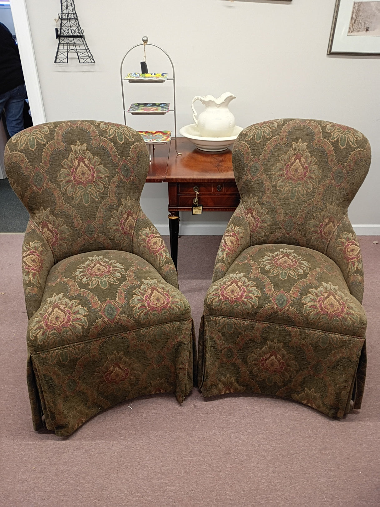 Pair of Upholstered Accent Chairs