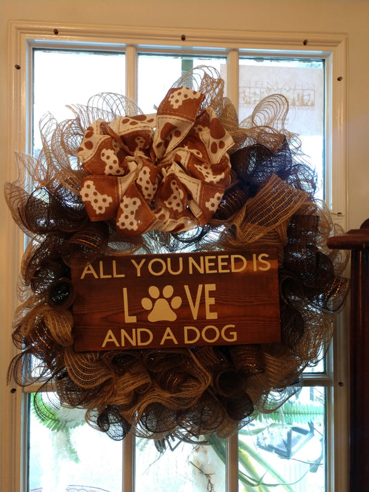 "All You Need Is Love" Wreath