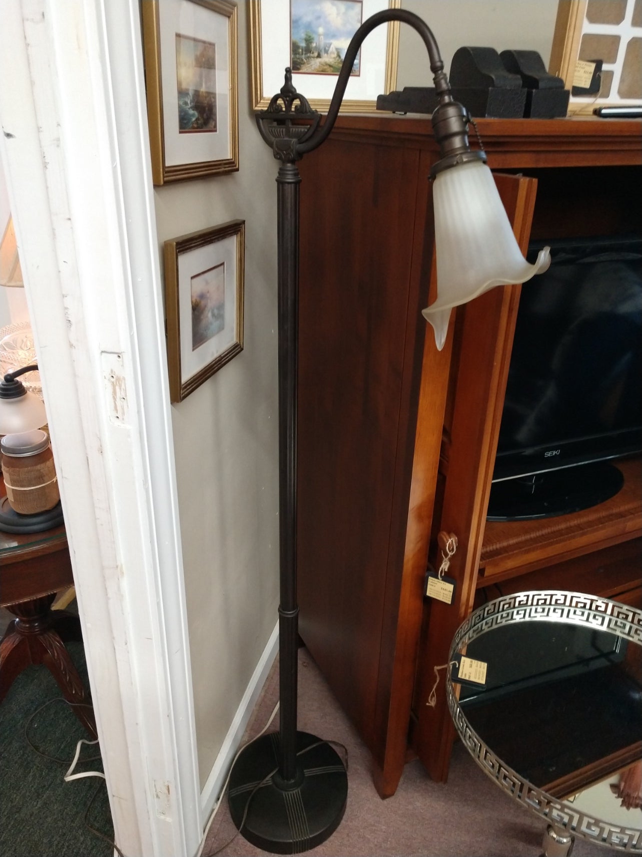 Vintage, Gooseneck Floor Lamp