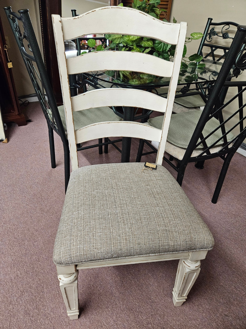 Single White Painted Chair