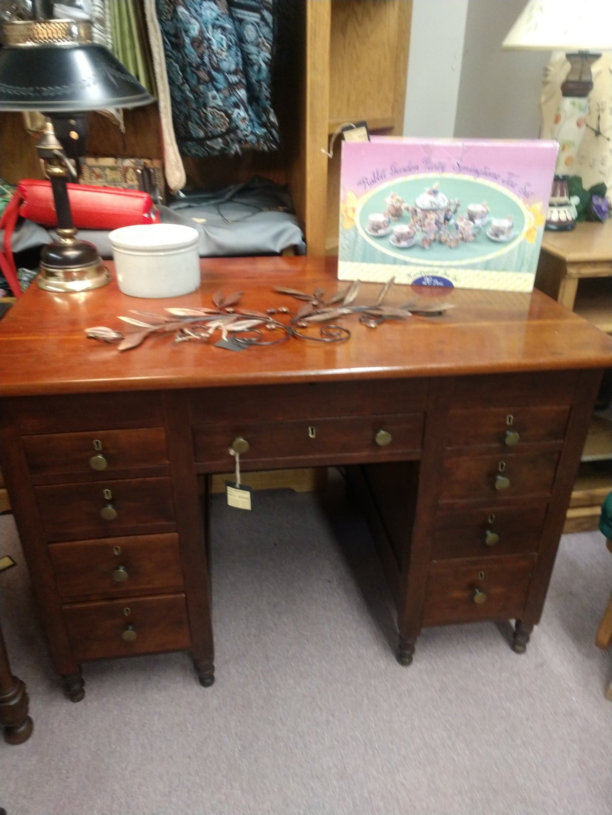 Antique, Hand-Crafted Desk
