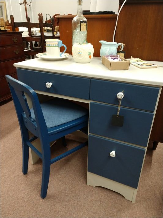 Painted Desk w/ Matching Chair