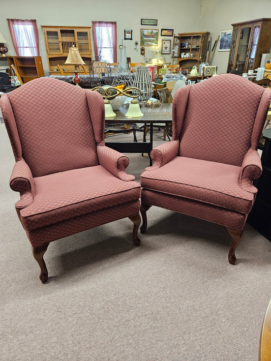 Maroon Wing Chair