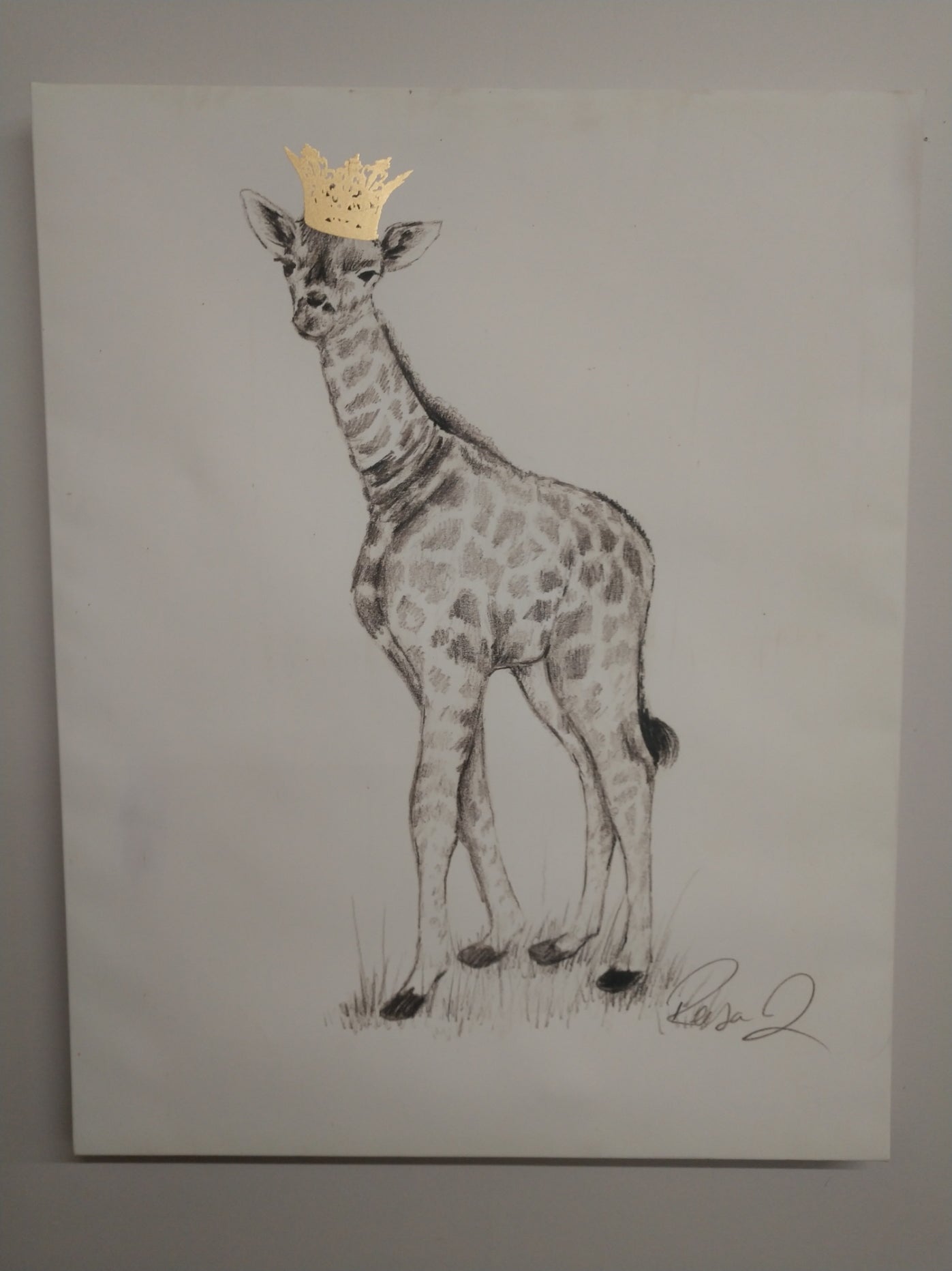 Large Giraffe Canvas