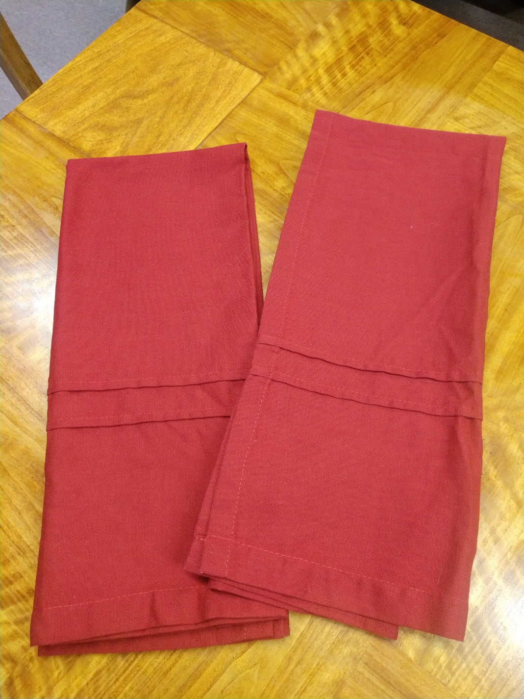 Pair of Red Curtains