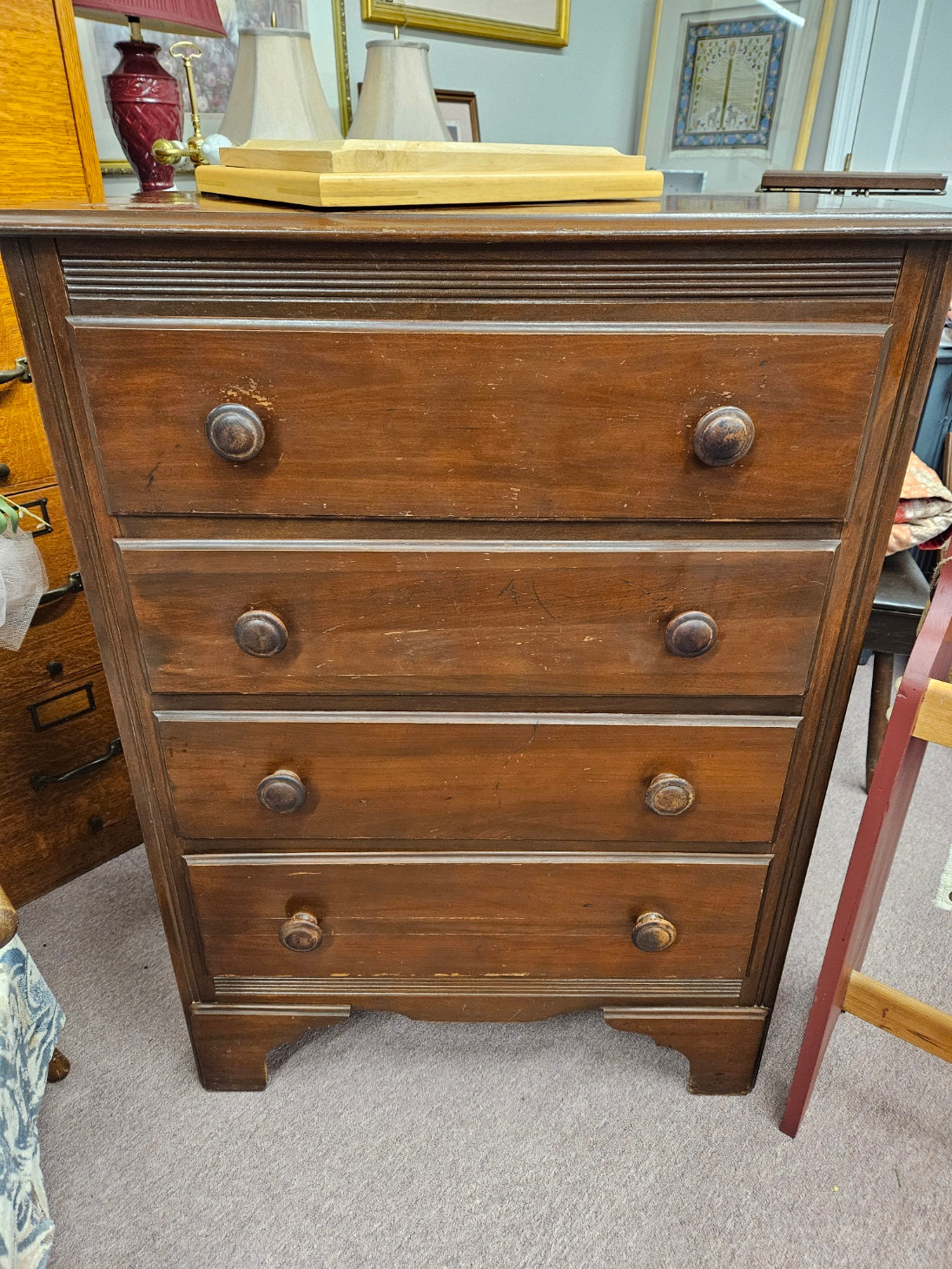 Small Wood Chest of Drawers