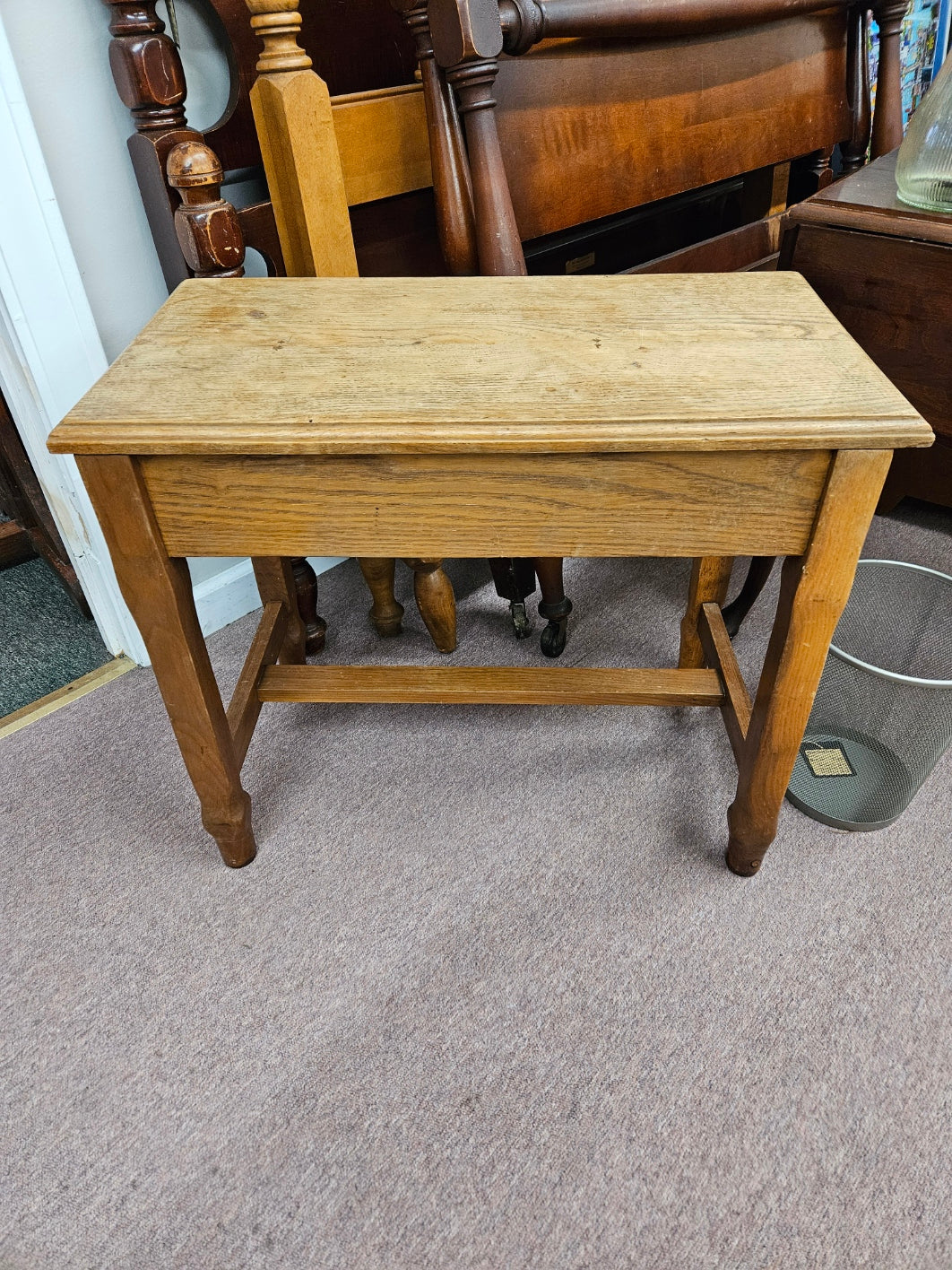 Oak Piano Bench