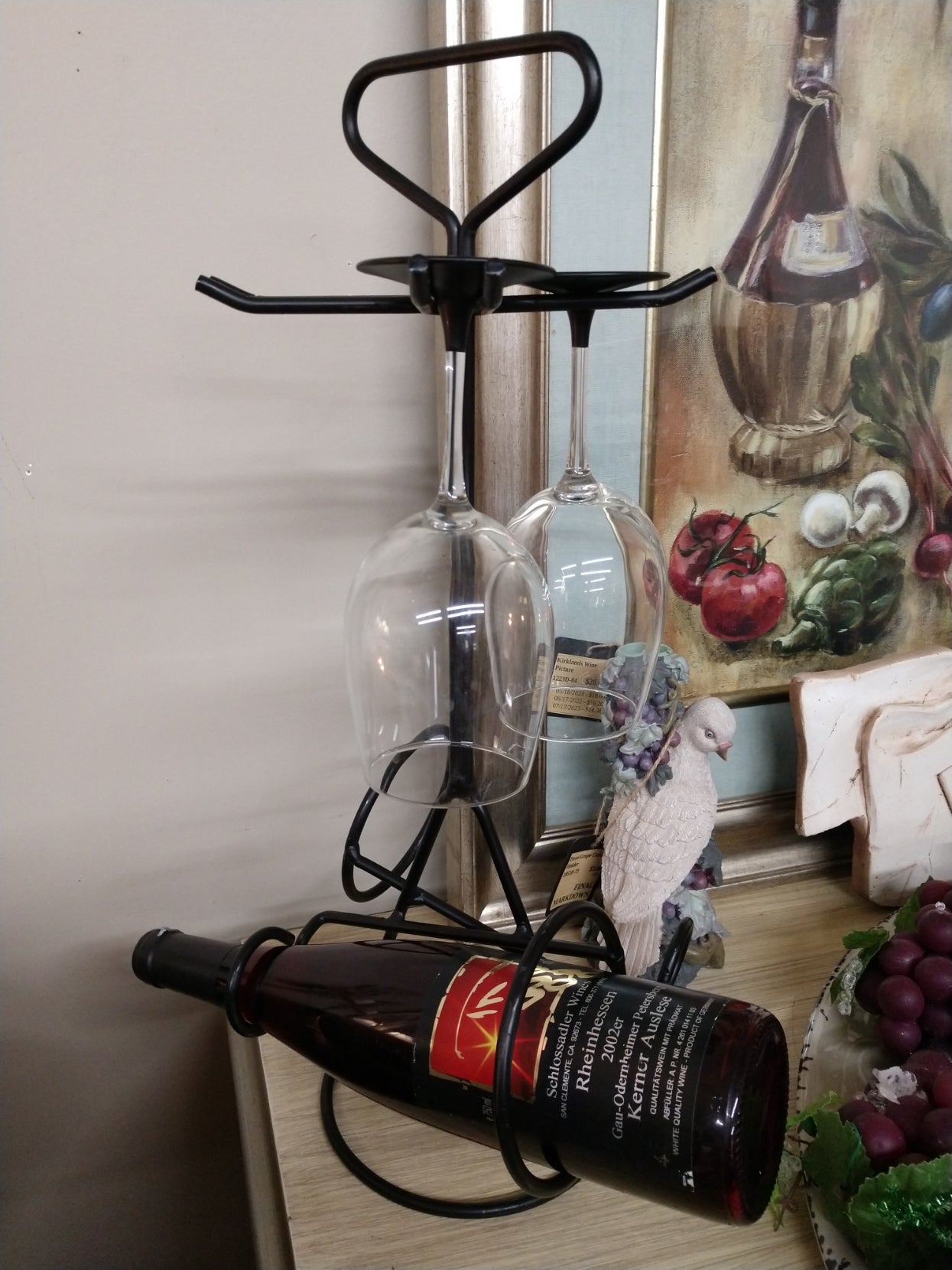 Metal Wine Rack/Glass Holder