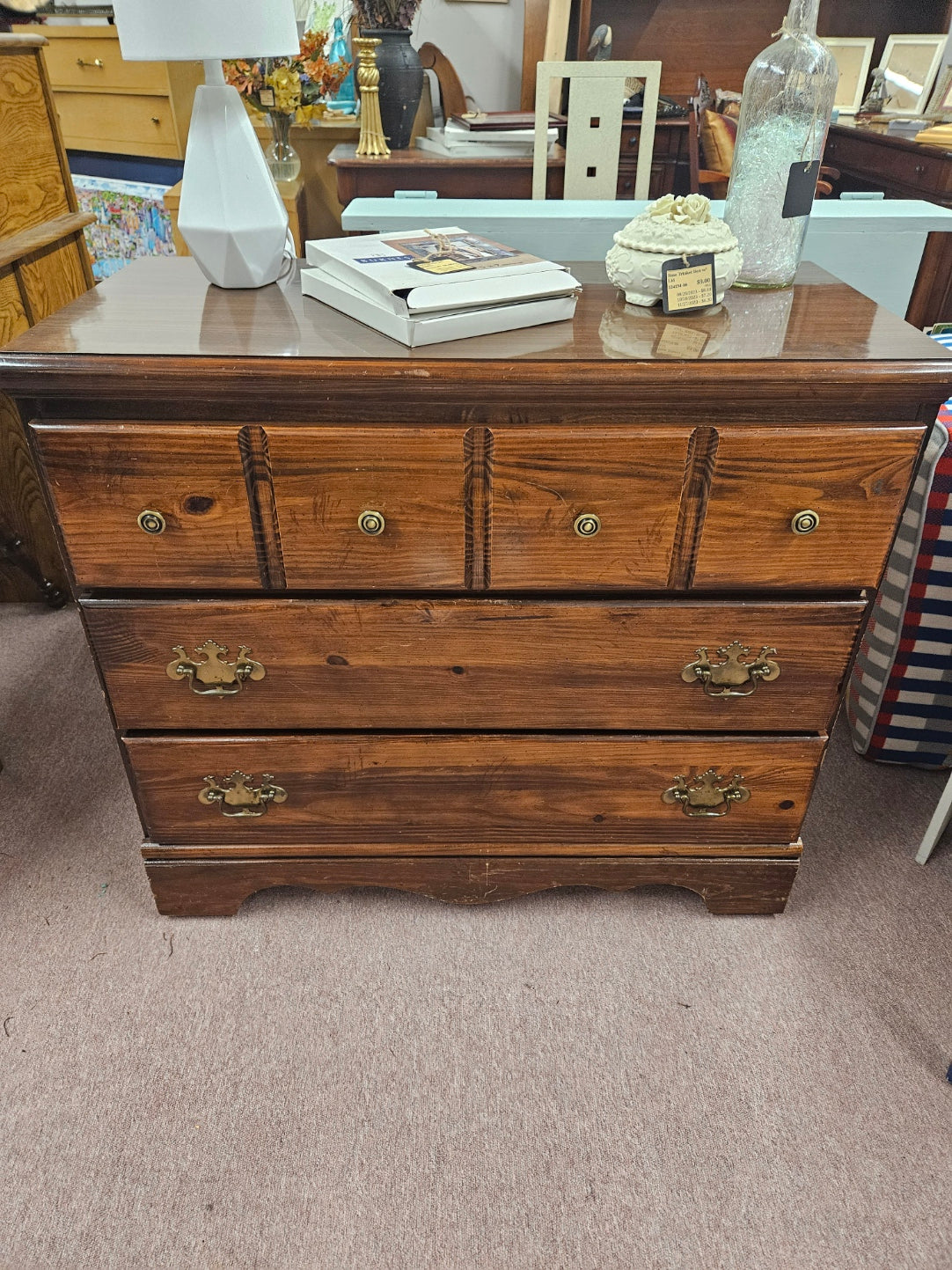 3-Drawer, Pine Chest