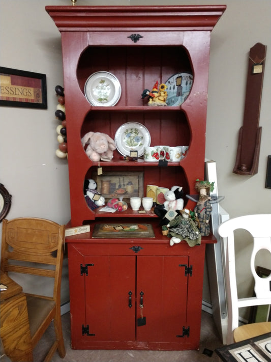 Vinteage, Red Painted Hutch