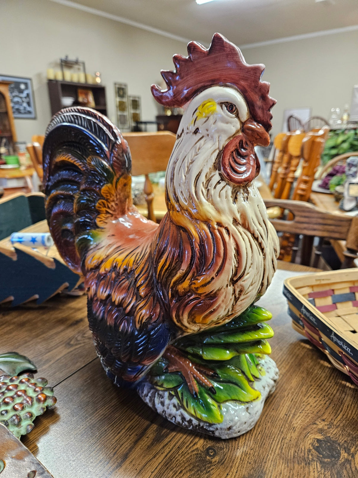 Large Ceramic Rooster